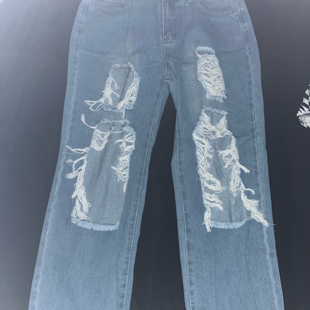 Ripped Blue Jeans